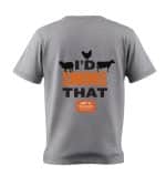 חולצת BBQ עם הדפס אחורי בסגנון מעשנת בשר של טרייגר גרילס