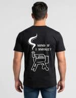 חולצת BBQ עם הדפס הומוריסטי על עישון בשר - טרייגר, גריל מעשנה