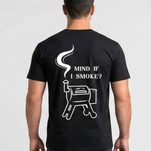 חולצת BBQ עם הדפס הומוריסטי על עישון בשר - טרייגר, גריל מעשנה